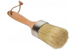 China Natural Bristles Chalk And Wax Paint Brush 2 In 1 Round Painting Tool supplier