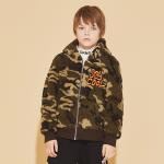 Camouflage Lightweight Kids Winter Parkas Coral Fleece Jacket Boys Tops for sale