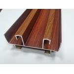 6063 Aluminium Sliding Profile Two Tracks Sliding Window And Door Wooden Grain Profiles for sale