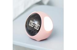 China Circular 2.5W Kids Alarm Clock , 1500mAh Touch Light Alarm Clock Sound Control supplier