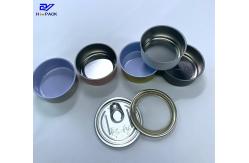 China 50g Weed Packaging Tin Can D65x34mm Seamless Tin Containers Inner Coating supplier