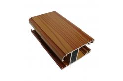 China Sliding Windows Building Materials 6063 T5 Wood Finish Aluminium Profiles supplier