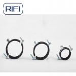 M8 M10 Ring Metal Conduit Clamp EPDM Rubber Lined Heavy Duty Pipe Clamp for sale