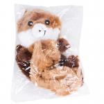 Molar Indestructible Plush Squeaky Dog Toys Brown Puppy Chew Toys