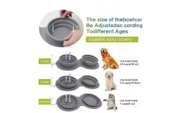 China M Double Collapsible Dog Bowls Portable Expandable With Non Spill Mat supplier