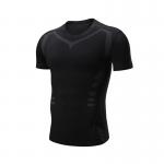 Polyester Printed Blank T Shirts Jogging Slim Fit Physical Exercise
