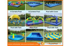China Heat Sealed Inflatable Swimming Pool Wet Deep Rectangle Pool 0.9mm PVC Tarpaulin supplier