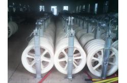 China Five Nylon Sheaves Conductor Stringing Pulley Block For Stringing Equipment supplier