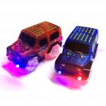 Custom LED Light Up Cars For Glow Race Track Electronic Car Toy for sale