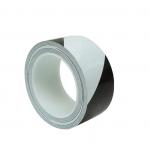 White Black PVC Caution Tape For Identification And Construction for sale