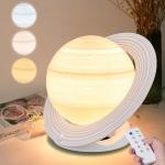 SAD Saturn Light Therapy Lamp, 10000 Lux, 3 Color Temperatures, Dimmable & Timer, Remote Control Included for sale