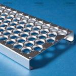 Hot Dip Galvanized Round Hole  Metal Plank Grating Perf O Grip Walkway 2-4m for sale