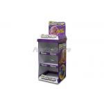 Recyclable Cardboard Retail Shelf Display Stands Easy Assembly