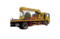 China HOWO 4X2 Road Recycling Flatbed Trailer for Sale supplier