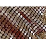 Anodized Aluminium Sequin Metallic Cloth Silver Color For Residential for sale