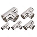 CuNi 9010 C70600 Round Pipe Butt Welding Copper Nickel Equal Tee