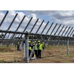 Single PV Pole Ground Racking Structure Mounting Brackets Sun Tracker Solar System for sale