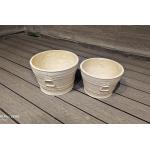 Frost Resistant Reinforced Clay Planter Hand Carved and Durable for B2B Purchases for sale
