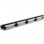 19inch 1U Network Patch Panel 24 Port RJ45 Socket 8P8C Cat5e UTP for sale