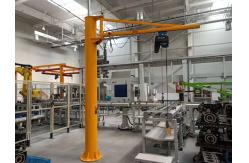 China Free Standing Manual Jib Crane Slewing Jib 500kg With Electric Hoist supplier