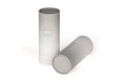 China OEM White Cosmetic Cardboard Tube Packaging with Silk Screen Printing supplier