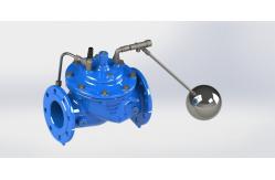 China Stainless Steel Trim EPDM Rubber Float Control Valve Made With GGG50 Materials supplier