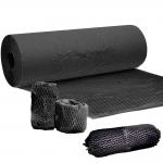 Black 100% Virgin Pulp 80gsm Eco Wrapping Paper Roll Cushion Packaging for sale
