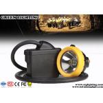 18000 Lux Coal Miners Headlamp , 7800mA Safety Waterproof Cap Lamp For Mining for sale