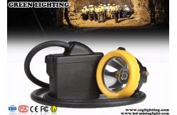 China 18000 Lux Coal Miners Headlamp , 7800mA Safety Waterproof Cap Lamp For Mining supplier