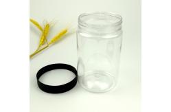 China 20oz 600ml Round Plastic Food Jars With Screw Lid supplier