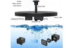 China 3W Solar Water Floating Fountain Pump For Outdoor Pond Pool Garden supplier