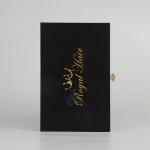 Handmade Luxury Hair Extension Packaging Box Black Cardboard Drawer Box