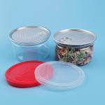 400ML 401# 900mm Wide Mouth Plastic Food Cans With Easy Open Lid for sale