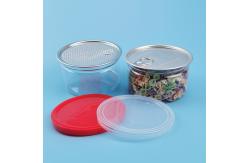 China 400ML 401# 900mm Wide Mouth Plastic Food Cans With Easy Open Lid supplier
