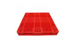 China PE Hygienic 1200x1200 Red Stackable Plastic Pallet 6000Kg For Warehouse supplier