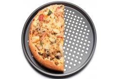 China                  Rk Bakeware China Manufacturer-Nonstick Aluminum Pizza Disk with Rim              supplier