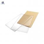 Cast Process Perspex Clear Acrylic Plastic Sheet High UV Resistance Easy To Shape for sale