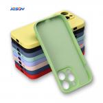 Camera Protection Silicone TPU Phone Case Soft Matte Shockproof For IPhone 16 15 for sale