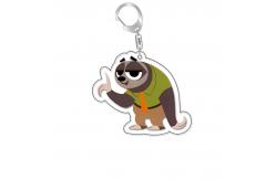 China Zootopia Souvenir Printed Acrylic Charms Keychain With Metal Ring And Fashionable Desig supplier