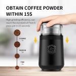 Detachable Cup Spice Grinder Machine Nuts Grains Black Easy Operation  ETL