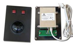 China Metal Black Marine Console Industrial trackballs Mouse with USB Interface supplier