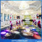 Temper Glass 40x40 LED Video Floor , Practical Interactive LED Dancefloor for sale