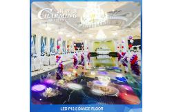China Temper Glass 40x40 LED Video Floor , Practical Interactive LED Dancefloor supplier