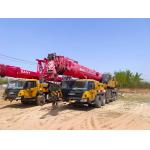 80 Tons Direct Source Mobile Truck Crane 50 Meters Max Working Height Used Yellow and Red for sale