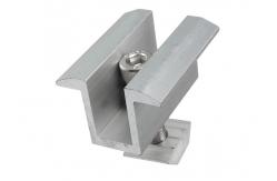 China Ss304 Pv Solar Mounting System Fixing Solar Panel Mid Clamps Pre Galvanized supplier