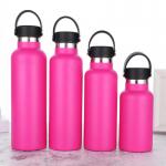 Wide Mouth Vacuum Insulated Stainless Steel Water Bottle With Leakproof Closeable Lid For Cold Water Drinks, Sports, Travel, Car And School for sale