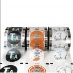 Custom Clear Boba Tea Cup Packaging Roll Plastic Bubble Sealing Film For Coffee Wine Soda Mineral Water Whisky for sale