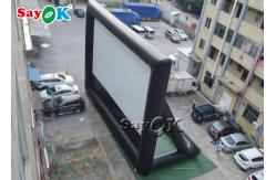 China Inflatable Cinema Screen Black And White School  Inflatable Projector Movie Screen supplier