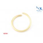 Bag Brass O Rings Hardware , Adjustable Large Metal Rings Hardware Light Gold Color for sale
