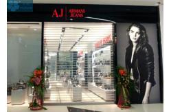China 5m Width PVC Clear Vision Roller Shutters For Commercial Shop supplier